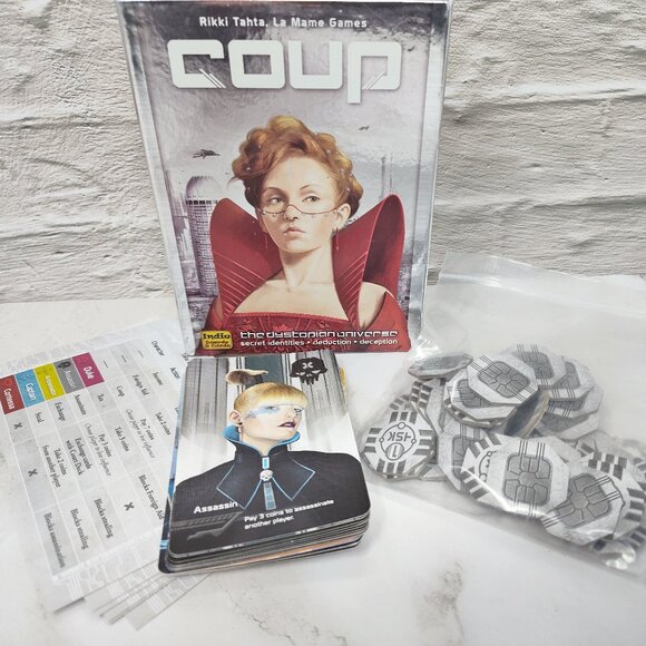 Coup: The Dystopian Universe Card Game by Indie Boards and Cards - Picture 1 of 5